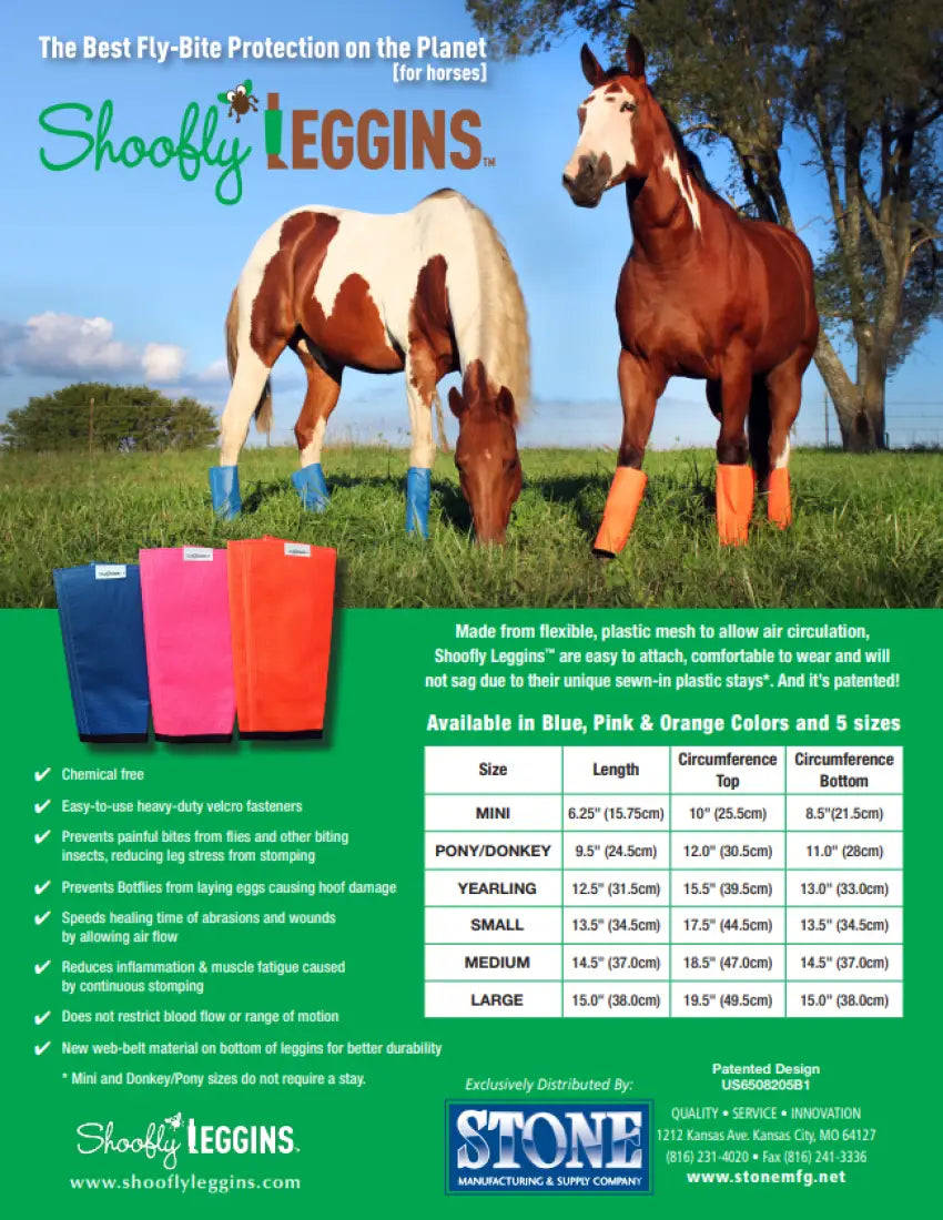 Shoofly Leggins Fly Boots Fly Protection