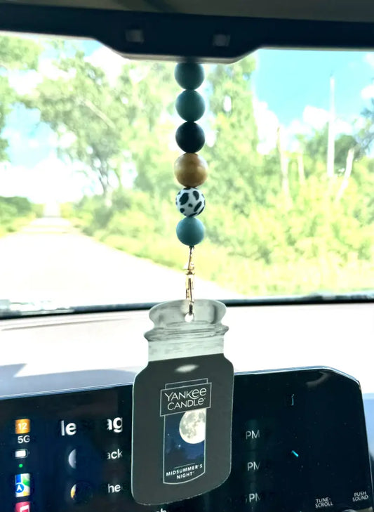 Silicone Bead Car Freshener Holder Human Accessories