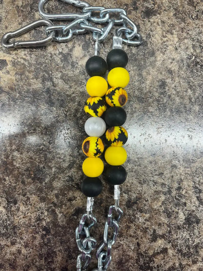 Silicone Bead Curb Strap 3- Yellow/Sunflower Bit Accessories