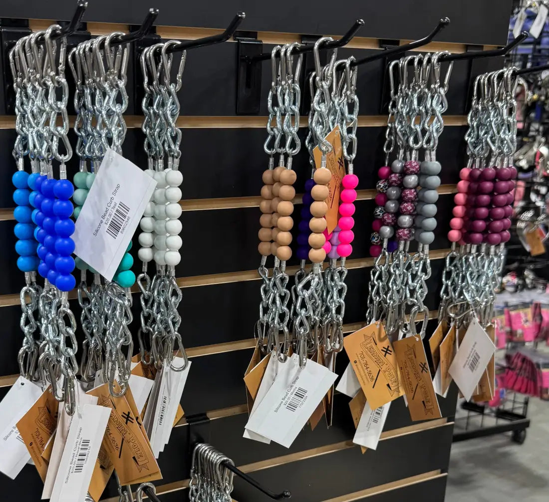 Silicone Bead Curb Strap Bit Accessories