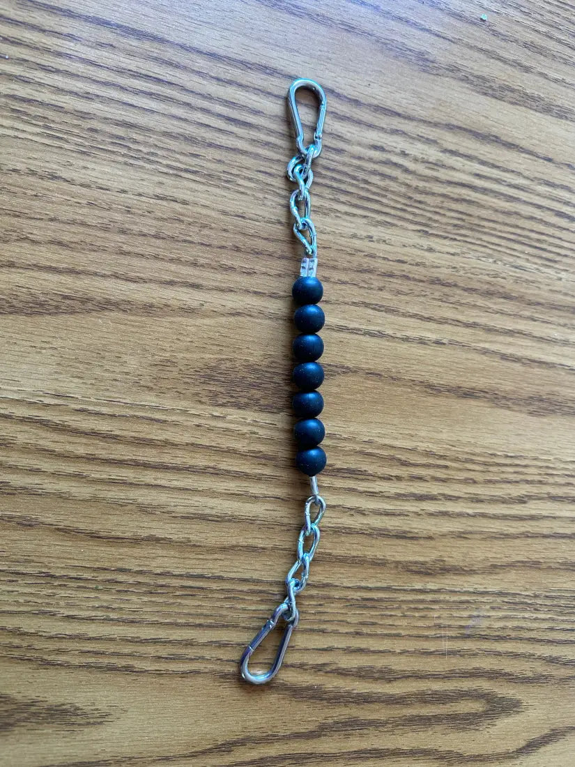 Silicone Bead Curb Strap Black Bit Accessories