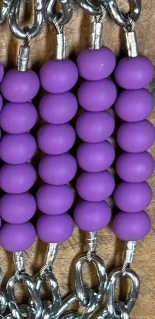 Silicone Bead Curb Strap Lilac Bit Accessories