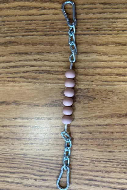 Silicone Bead Curb Strap Mocha Bit Accessories