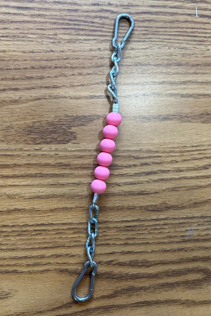 Silicone Bead Curb Strap Pink Bit Accessories