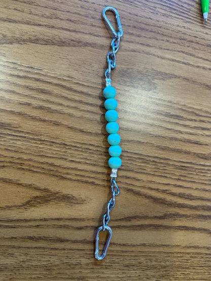 Silicone Bead Curb Strap Seafoam Green Bit Accessories