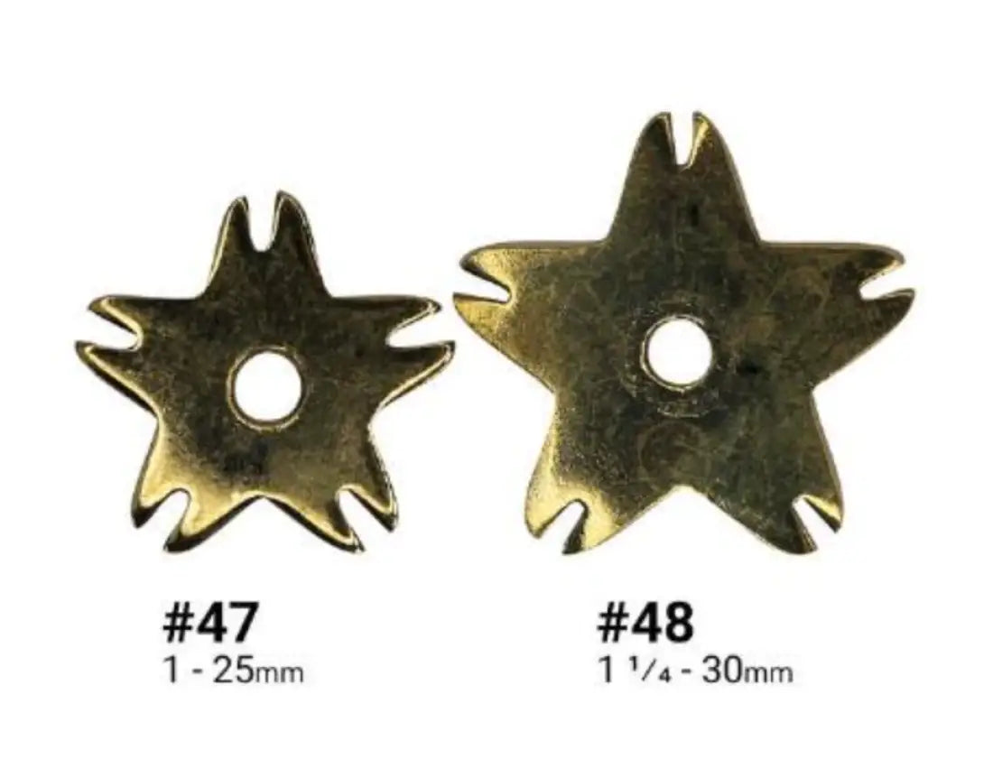 Spur Rowel Replacement Pairs - Brass Assortment #47 Miscellaneous Parts