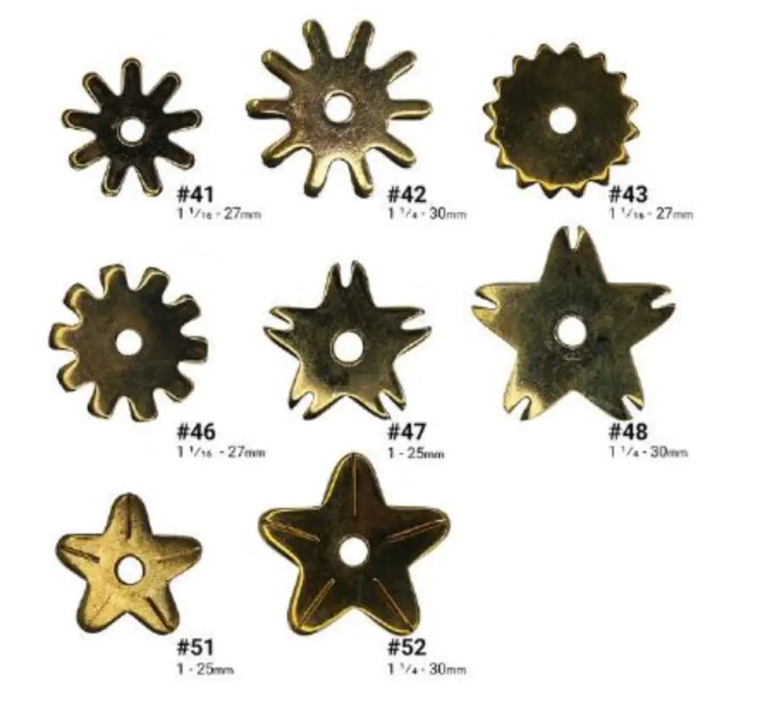 Spur Rowel Replacement Pairs - Brass Assortment Miscellaneous Parts