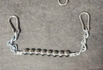 Stainless Steel Ball Curb Strap Large (8 Beads) Bit Accessories