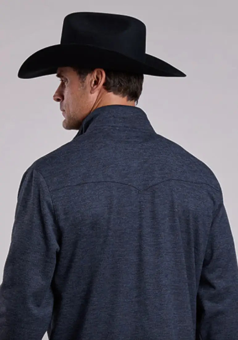 Stetson Men’s Navy Honeycomb Knit Pullover Men’s Pullover