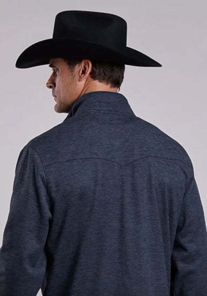 Stetson Men’s Navy Honeycomb Knit Pullover Men’s Pullover