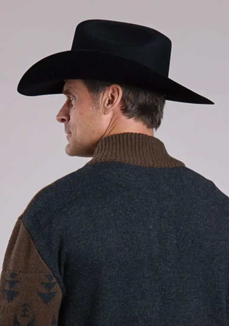 Stetson Men’s Rustic Aztec Wool Blend ¼ Zip Sweater Men’s Pullover