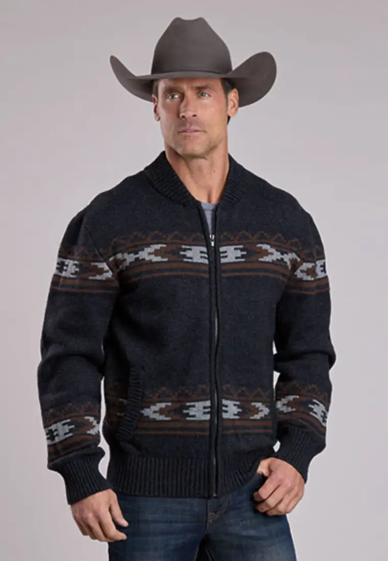 Stetson Men’s Thunderbird Full Zip Sweater Men’s Jacket