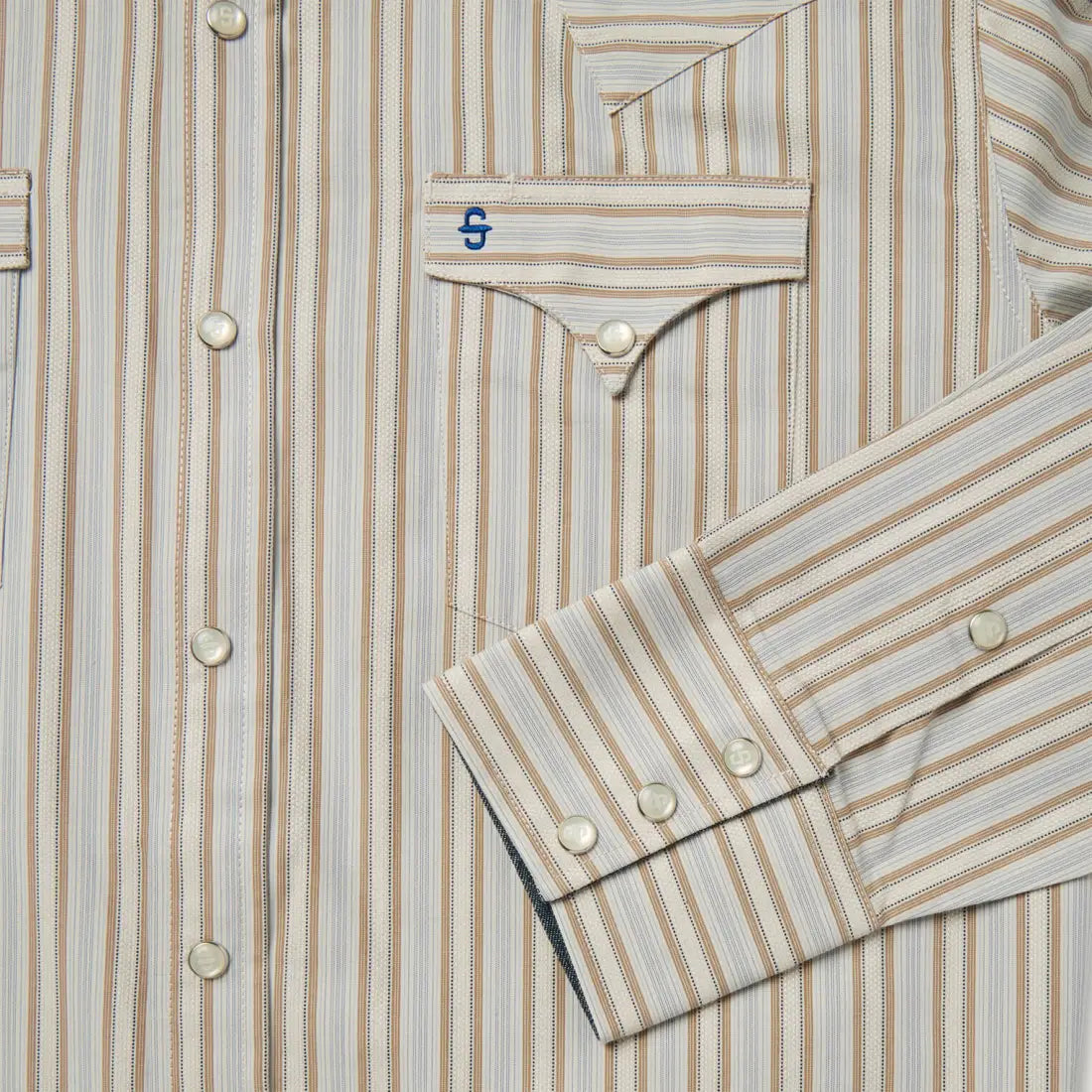 Stetson Men’s Ticking Dobby Stripe Western Shirt Men’s Western