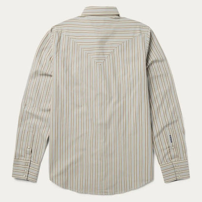 Stetson Men’s Ticking Dobby Stripe Western Shirt Men’s Western