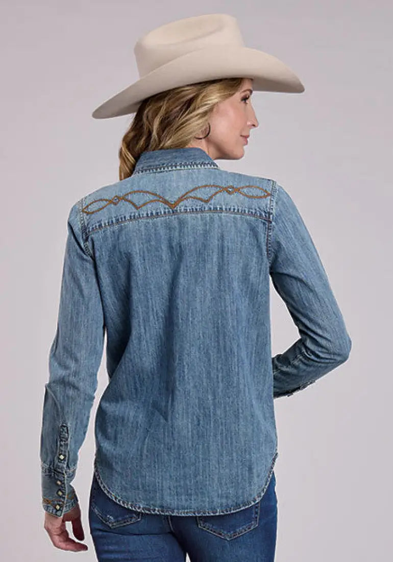 Stetson Women’s Denim Snap Western Shirt Women’s Western