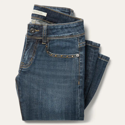 Stetson Women’s Gold Rivets 816 Classic Bootcut Jean Women’s Bottoms