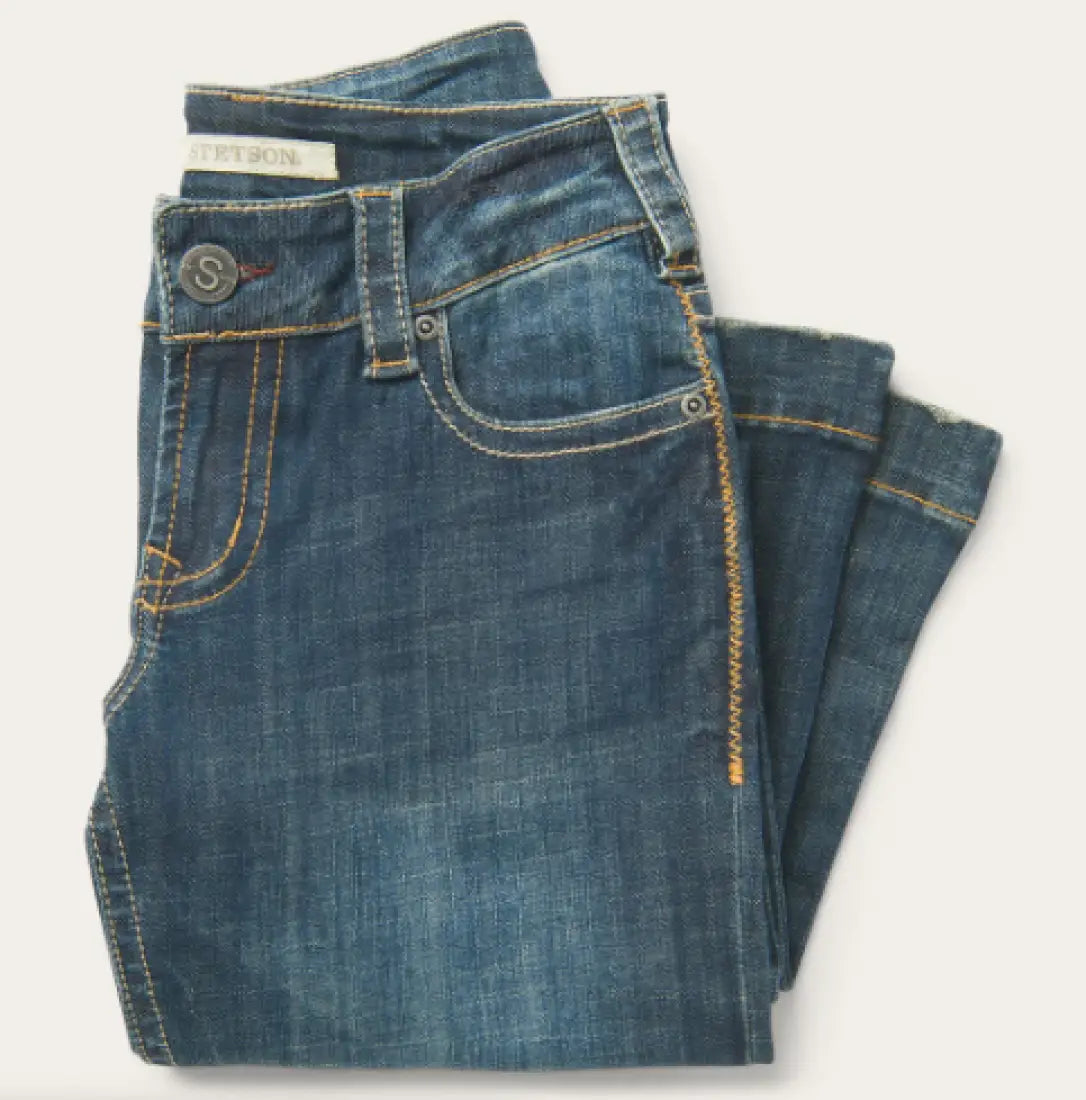 Stetson Women’s Open Stitched Circle 214 City Trouser Jean Women’s Bottoms