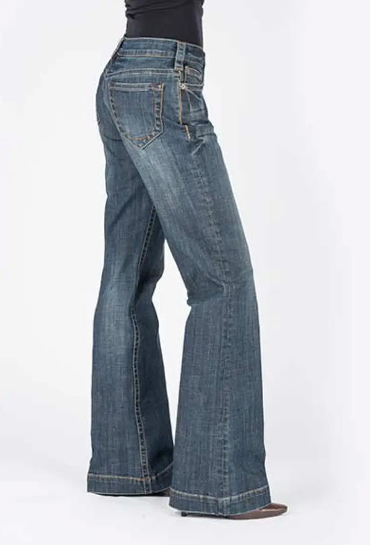 Stetson Women’s Open Stitched Circle 214 City Trouser Jean Women’s Bottoms