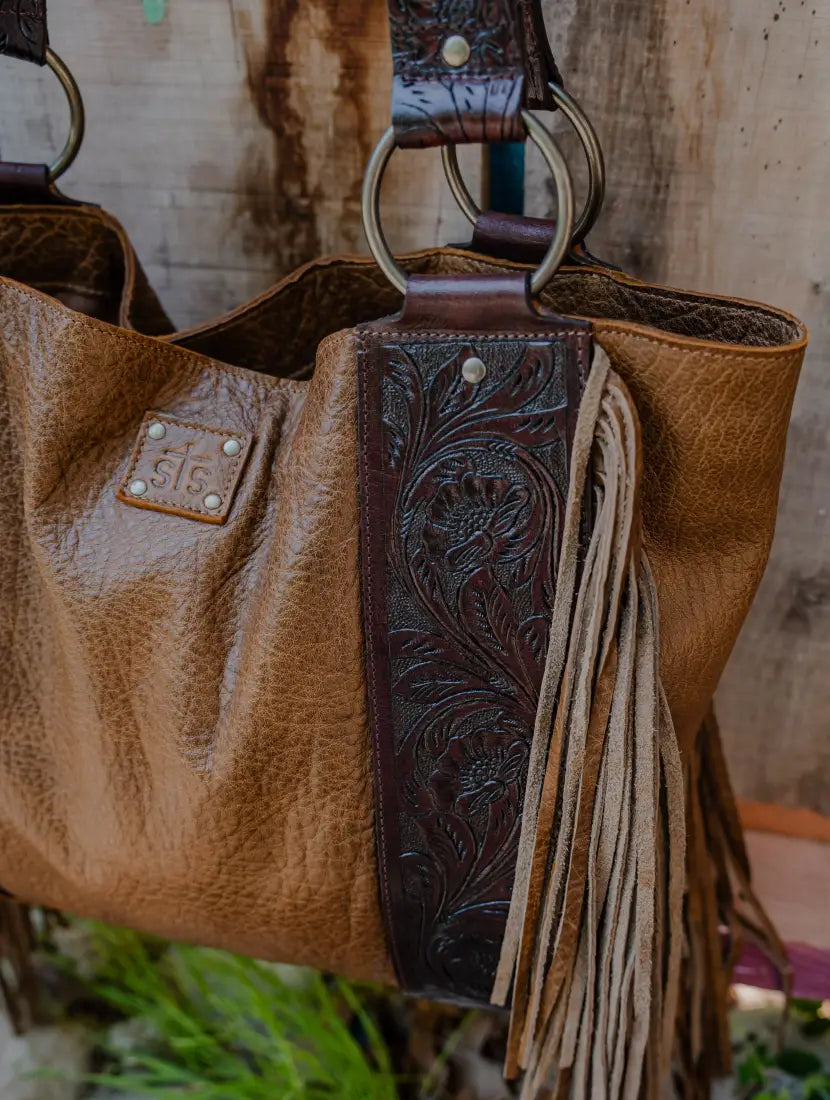 STS Boho Cowgirl Large Tote Purse