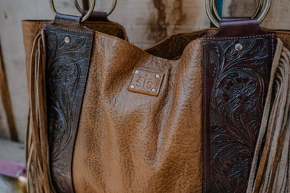 STS Boho Cowgirl Large Tote Purse