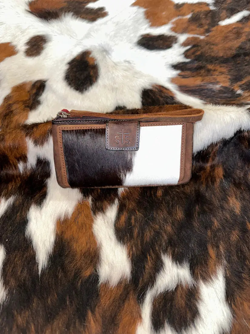 STS Cowhide Haley Wallet Half White/Brown Wallet