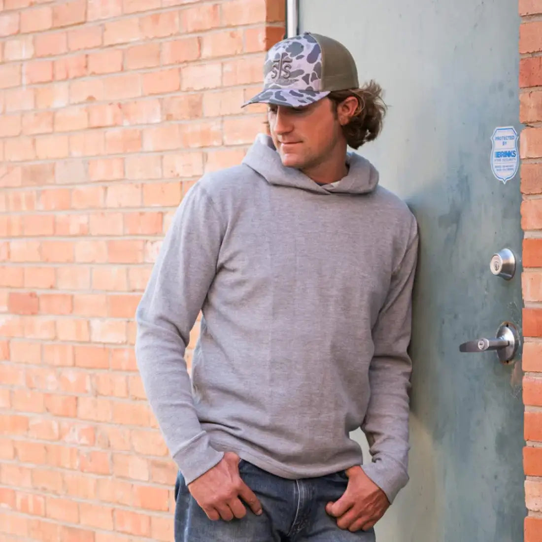 STS Men’s Heather Gray Essential Hoodie Men’s Pullover