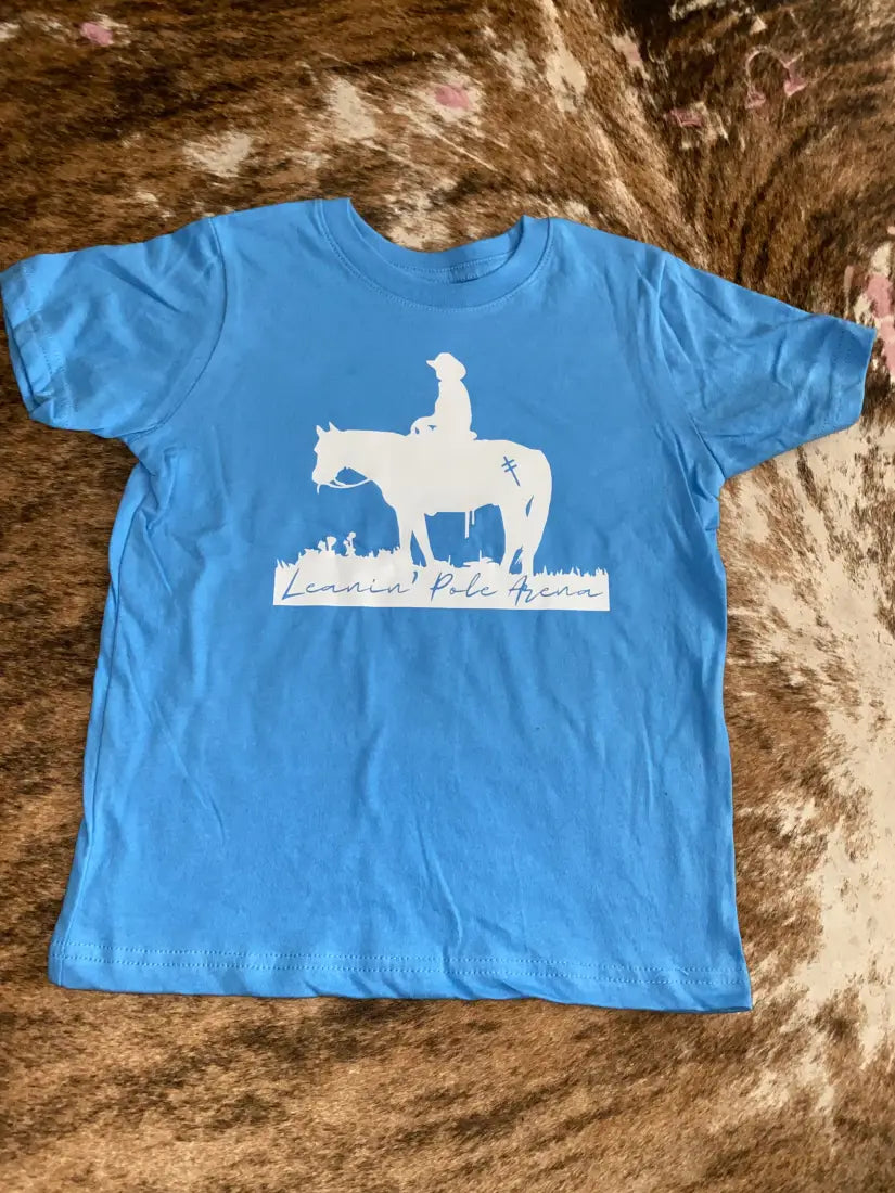 STW Boy’s Toddler Leanin’ Pole Horse & Rider T-Shirt 2T Light Blue Boy’s Toddler Top