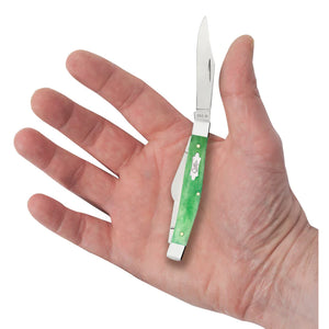 Case Emerald Green Bone Medium Stockman Knife