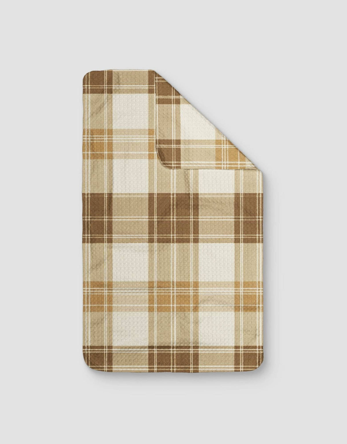 Tan Plaid- Loom Loom Kitchen Tea Towel
