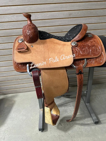 Trevor Brazile Relentless 14’’ Calf Roper Saddle - 14’’ / 6.5’’ - Rope Saddle