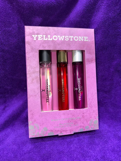 TRU Women’s Yellowstone Perfume Purse Spray Trio Fragrance