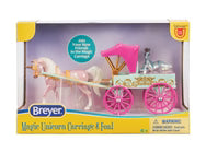 Breyer Freedom Series "Unicorn Magic Carriage & Foal Playset"