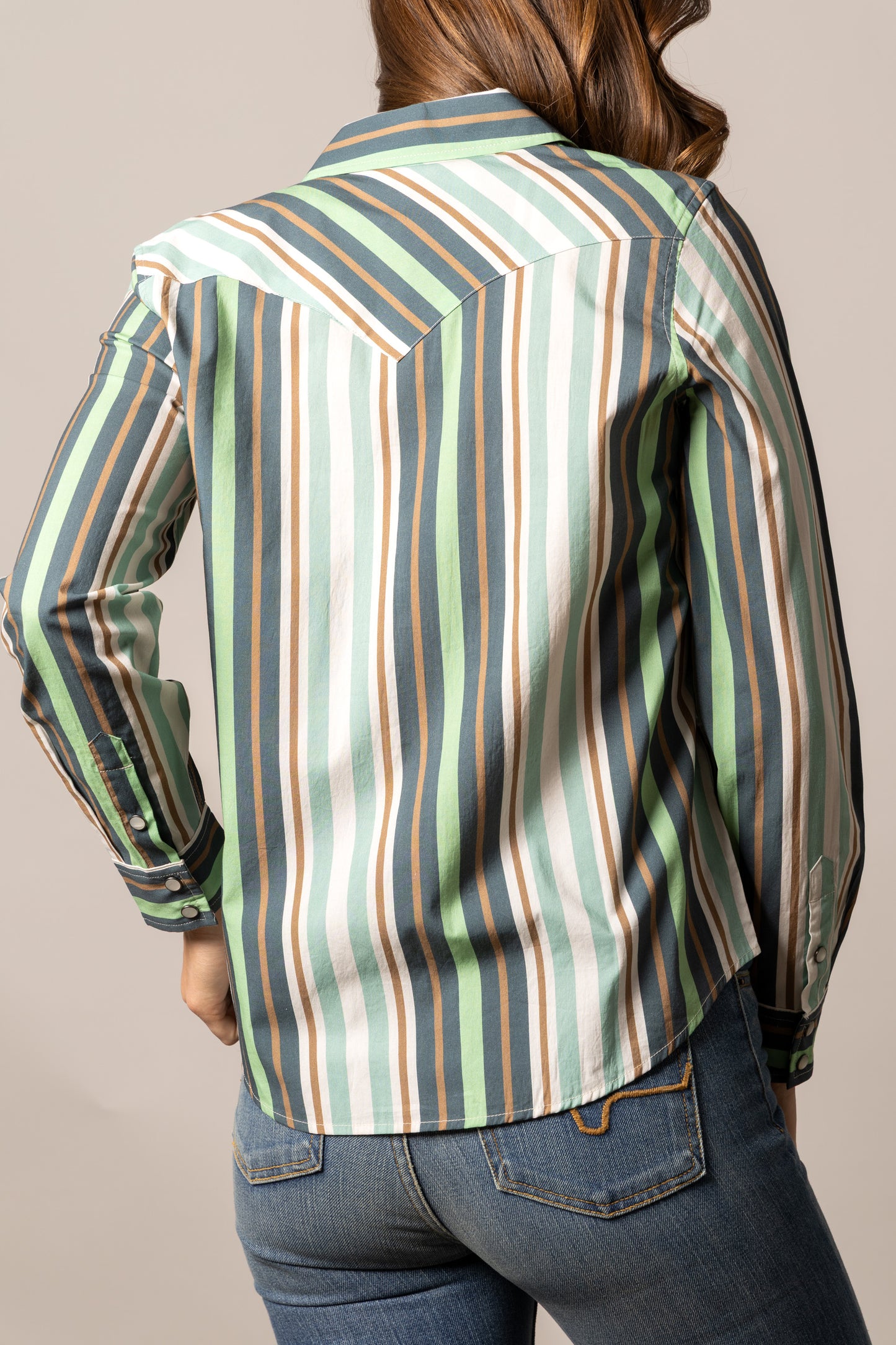 Kimes Ranch Women's Teal Stripe Kai Western Shirt