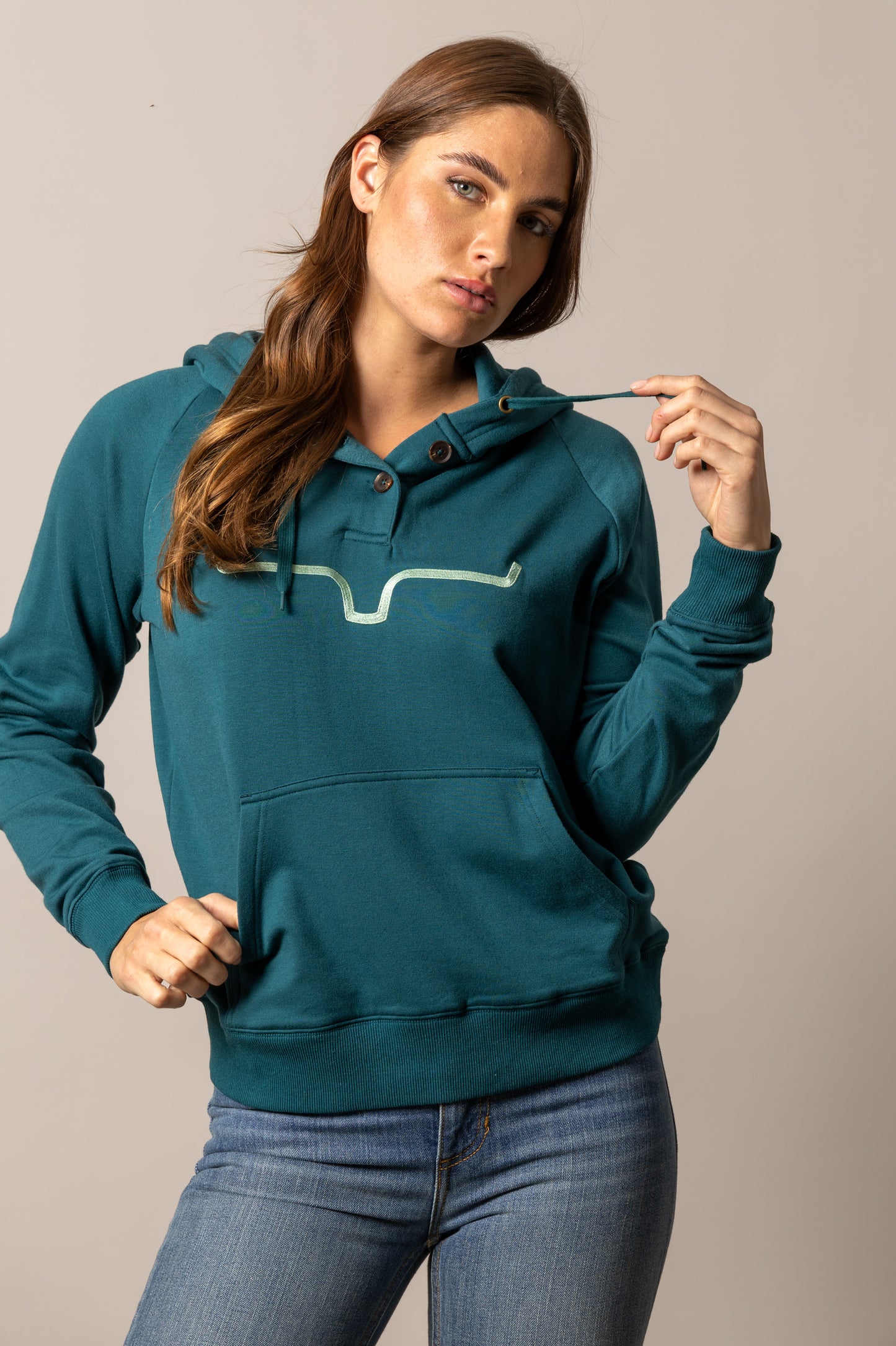 Kimes Ranch Women's Dark Teal Kenzie Hoodie