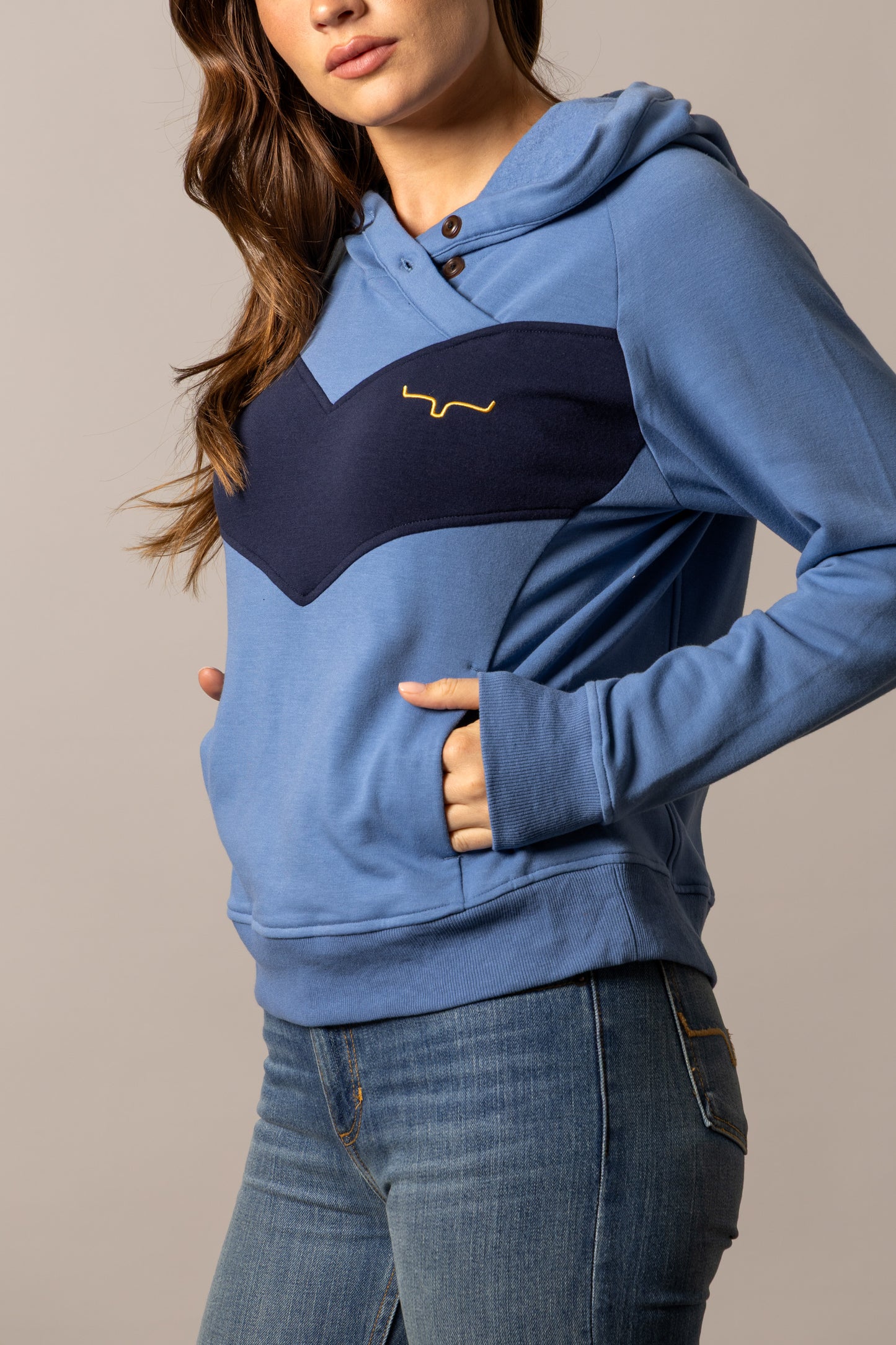 Kimes Ranch Women's Mid Blue Stella Hoodie