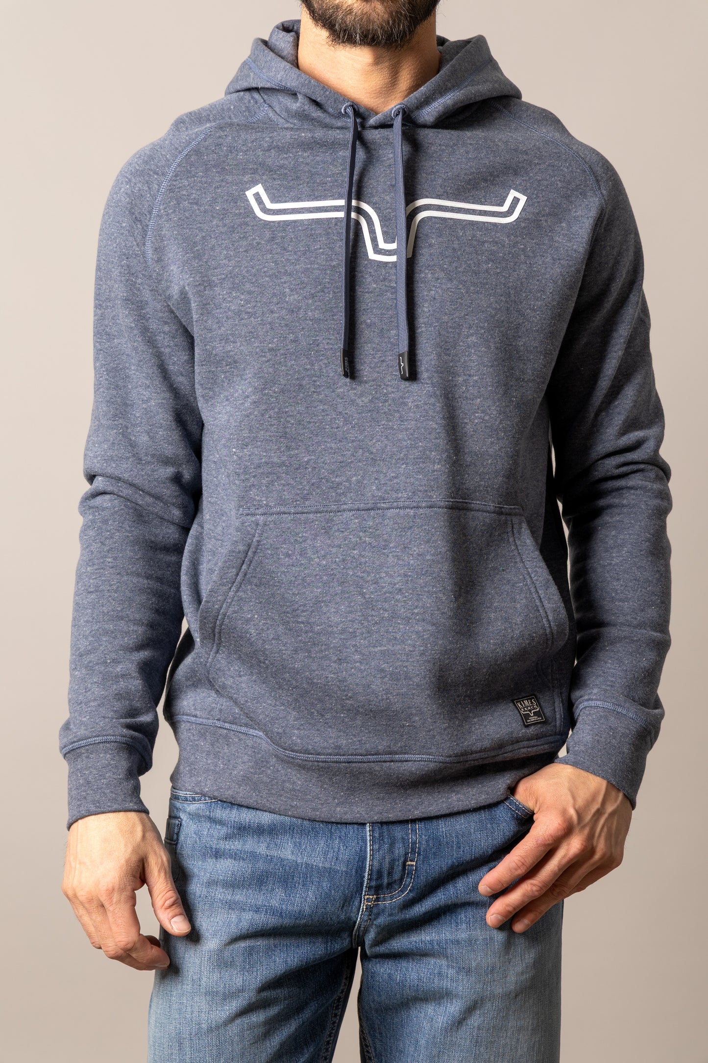 Kimes Ranch Men's Blue Heather Outlier Hoodie