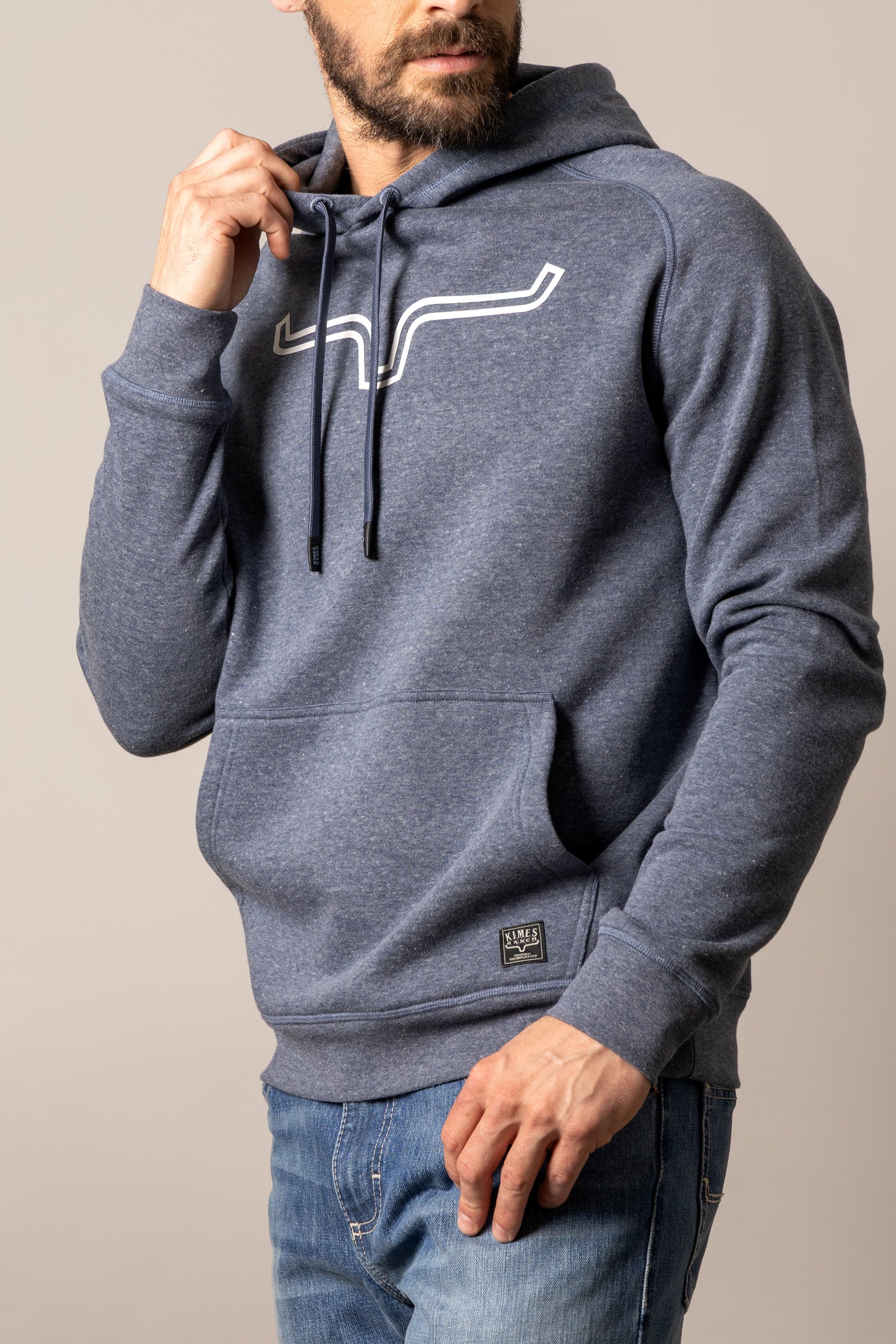 Kimes Ranch Men's Blue Heather Outlier Hoodie