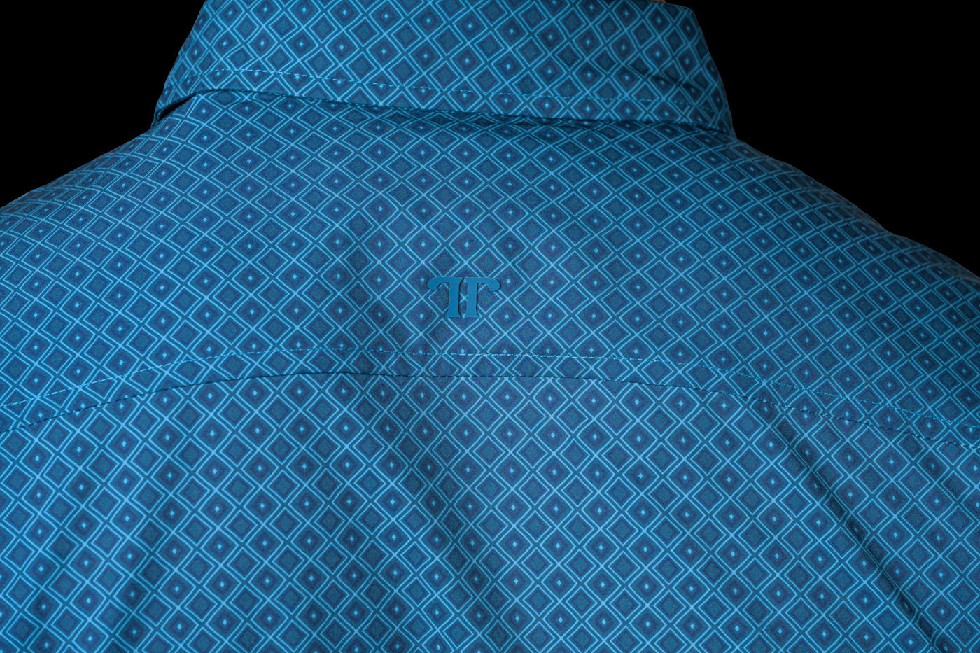 Ferrell Men's The Frost Blue Print Western Shirt