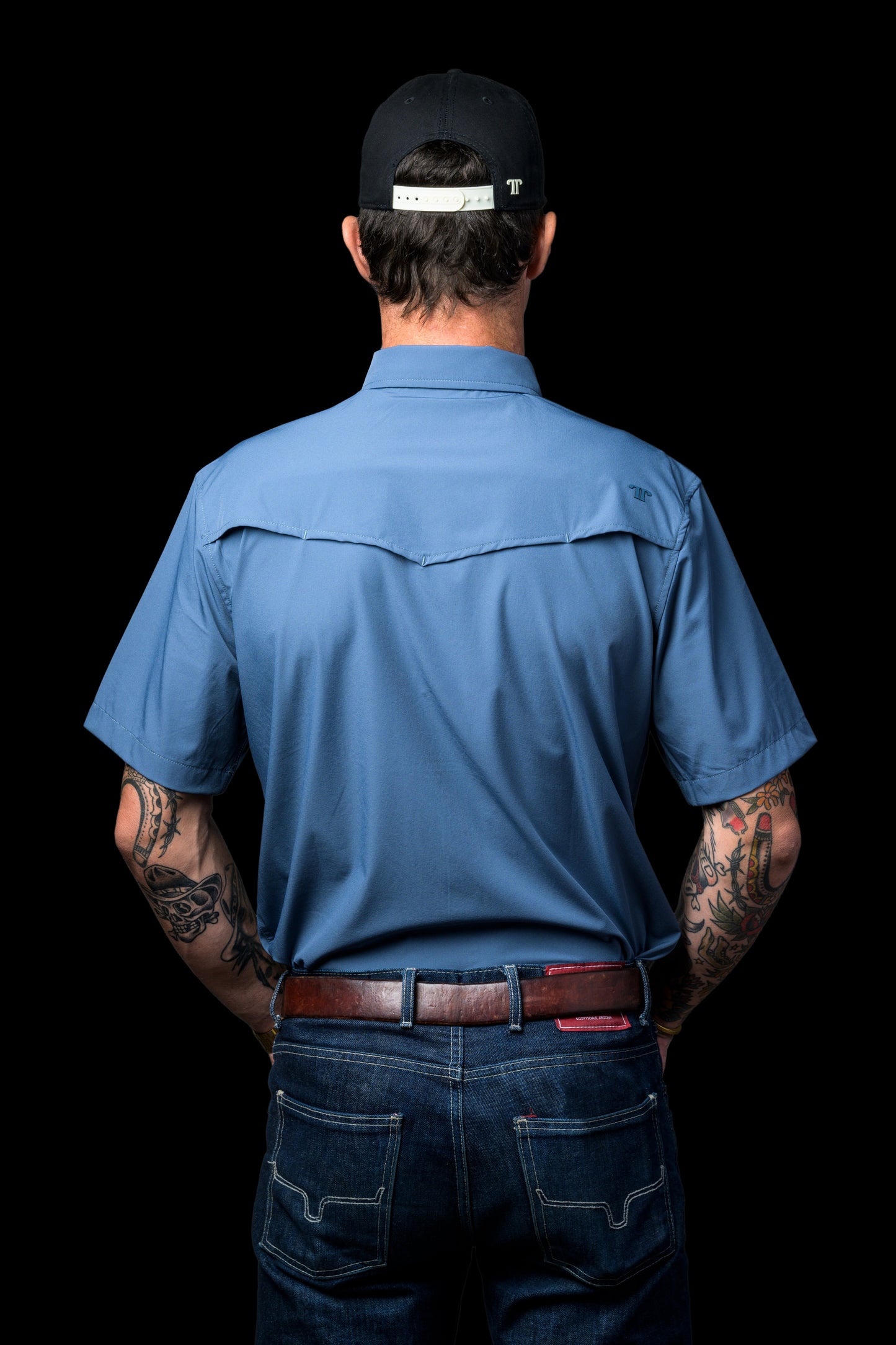 Ferrell Men's Core Blue Short Sleeve Western Shirt