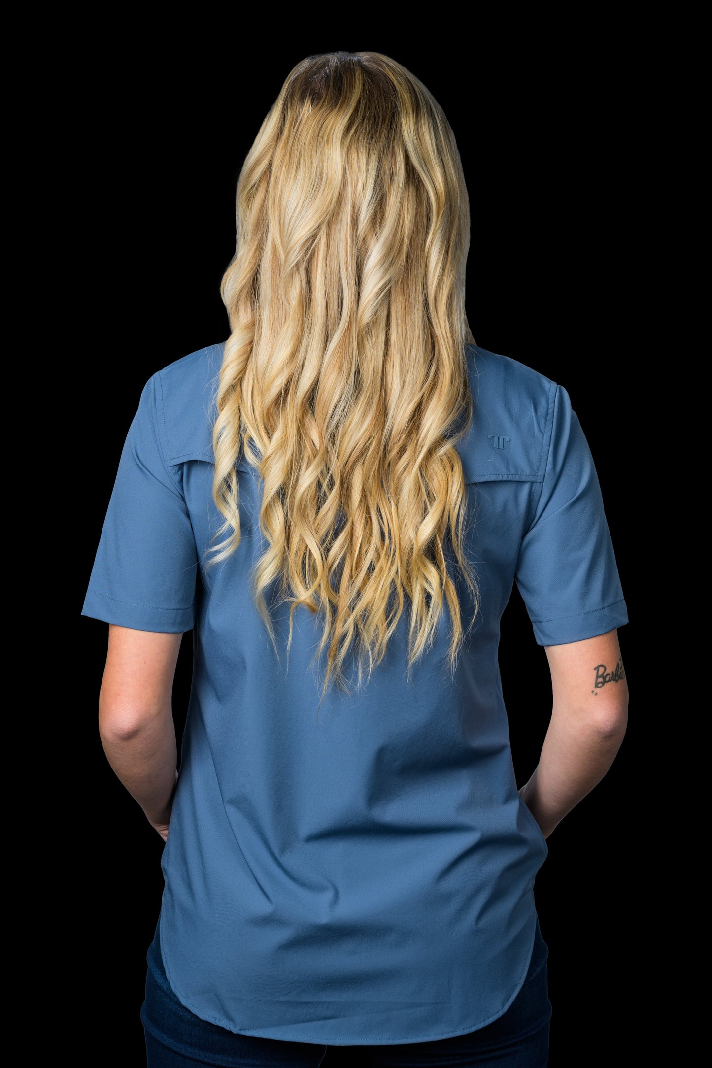 Ferrell Women's Core Blue Short Sleeve Western Shirt