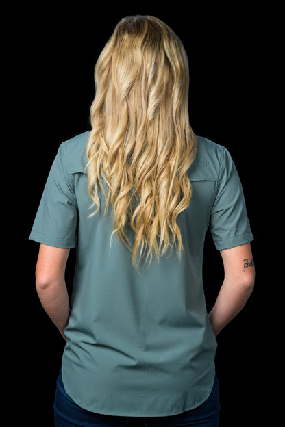 Ferrell Women's Core Aqua Short Sleeve Western Shirt