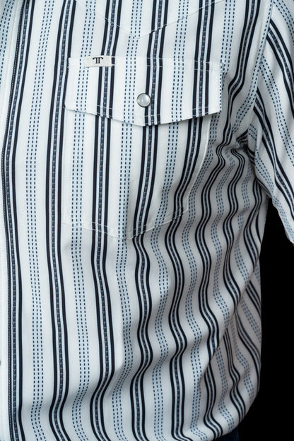 Ferrell Men's The Jake White Short Sleeve Western Shirt