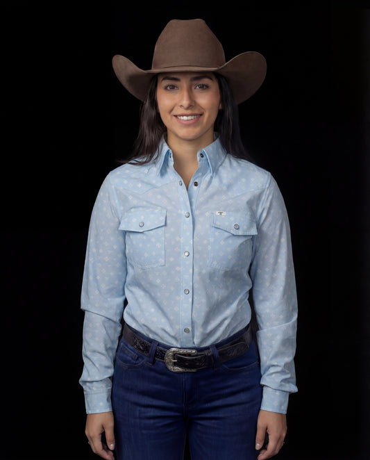 Ferrell Women's Remi Blue Western Shirt