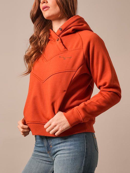 Kimes Ranch Women's Ella Burnt Red Hoodie