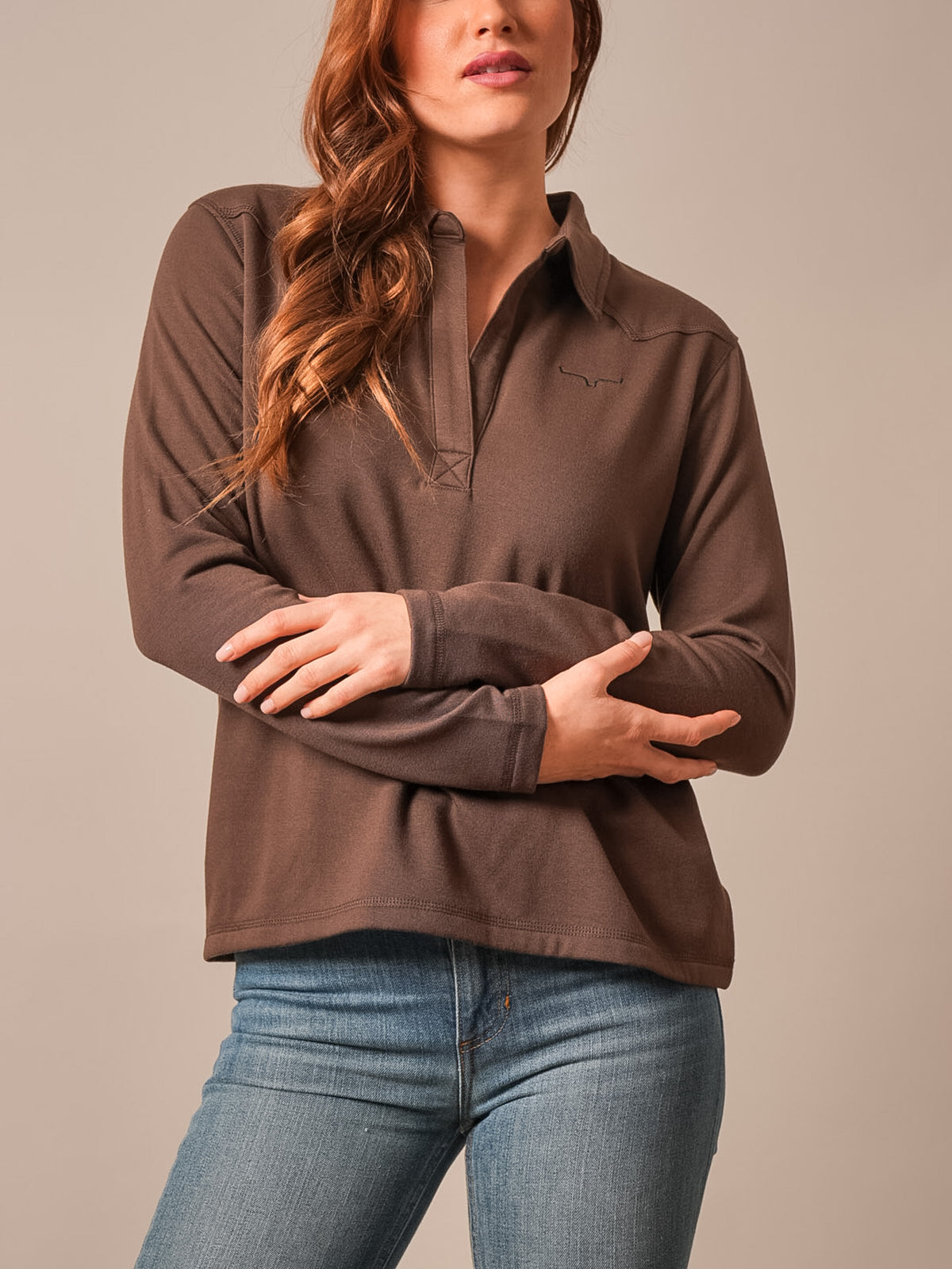 Kimes Ranch Women's Espresso Riva Pullover