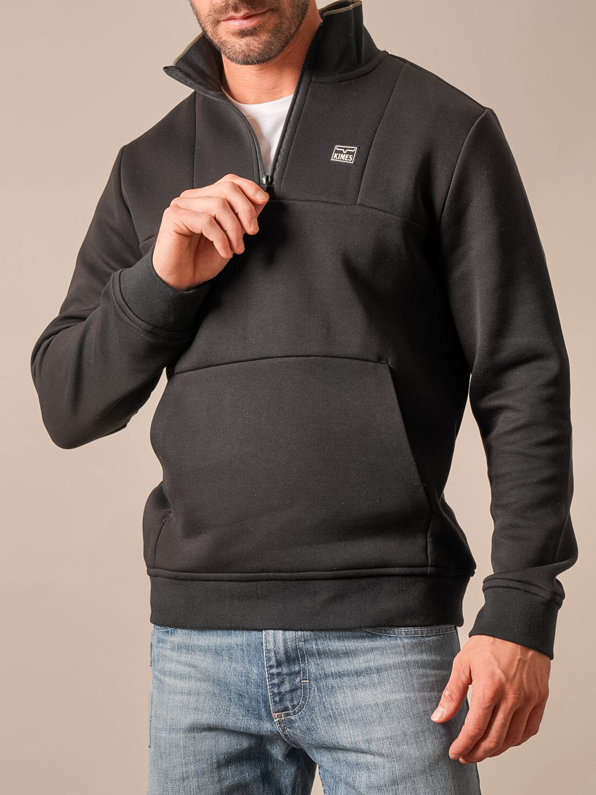 Kimes Ranch Men's Black Doncast 1/4 Zip Pullover
