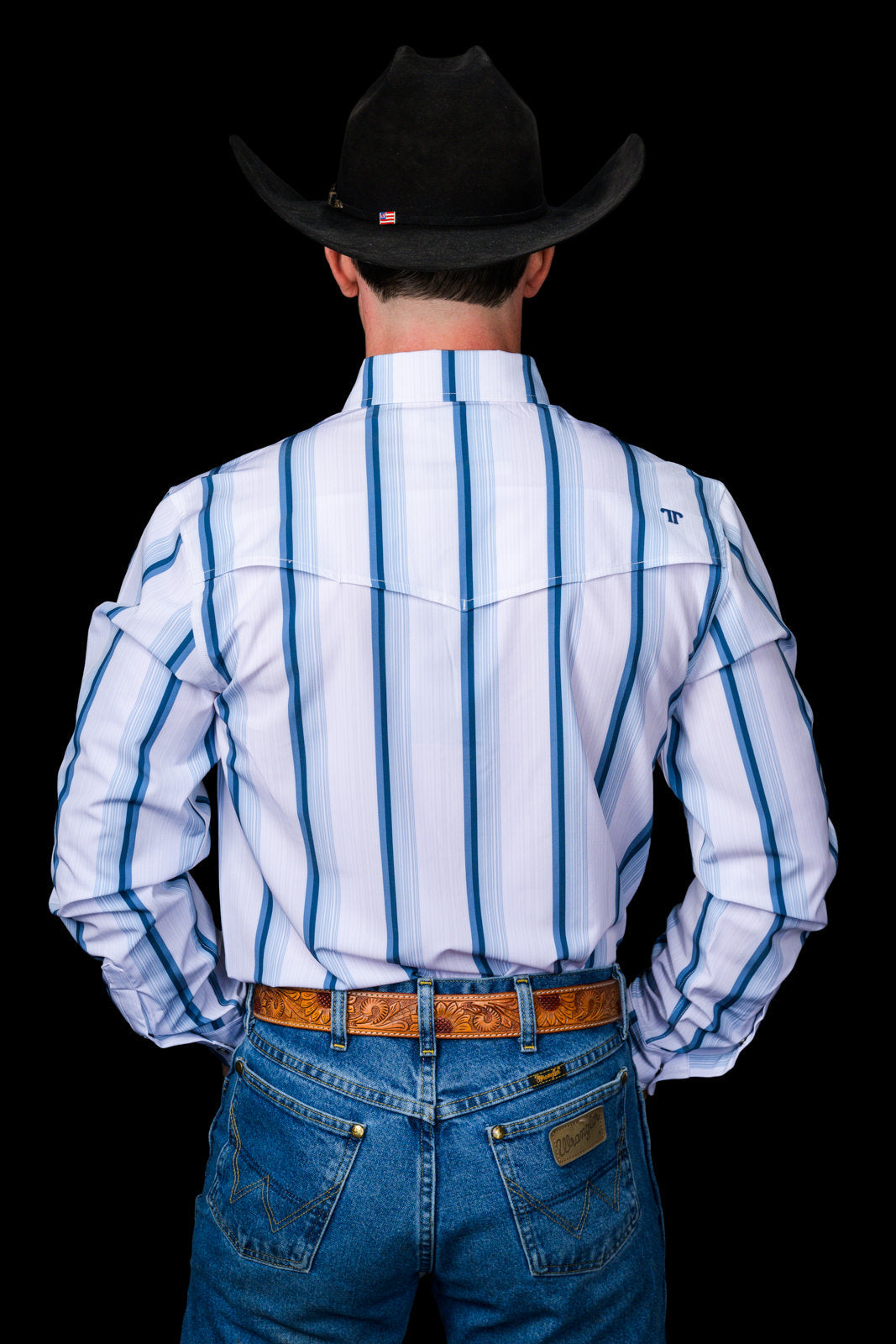 Ferrell Men's The Tristan Blue Western Shirt