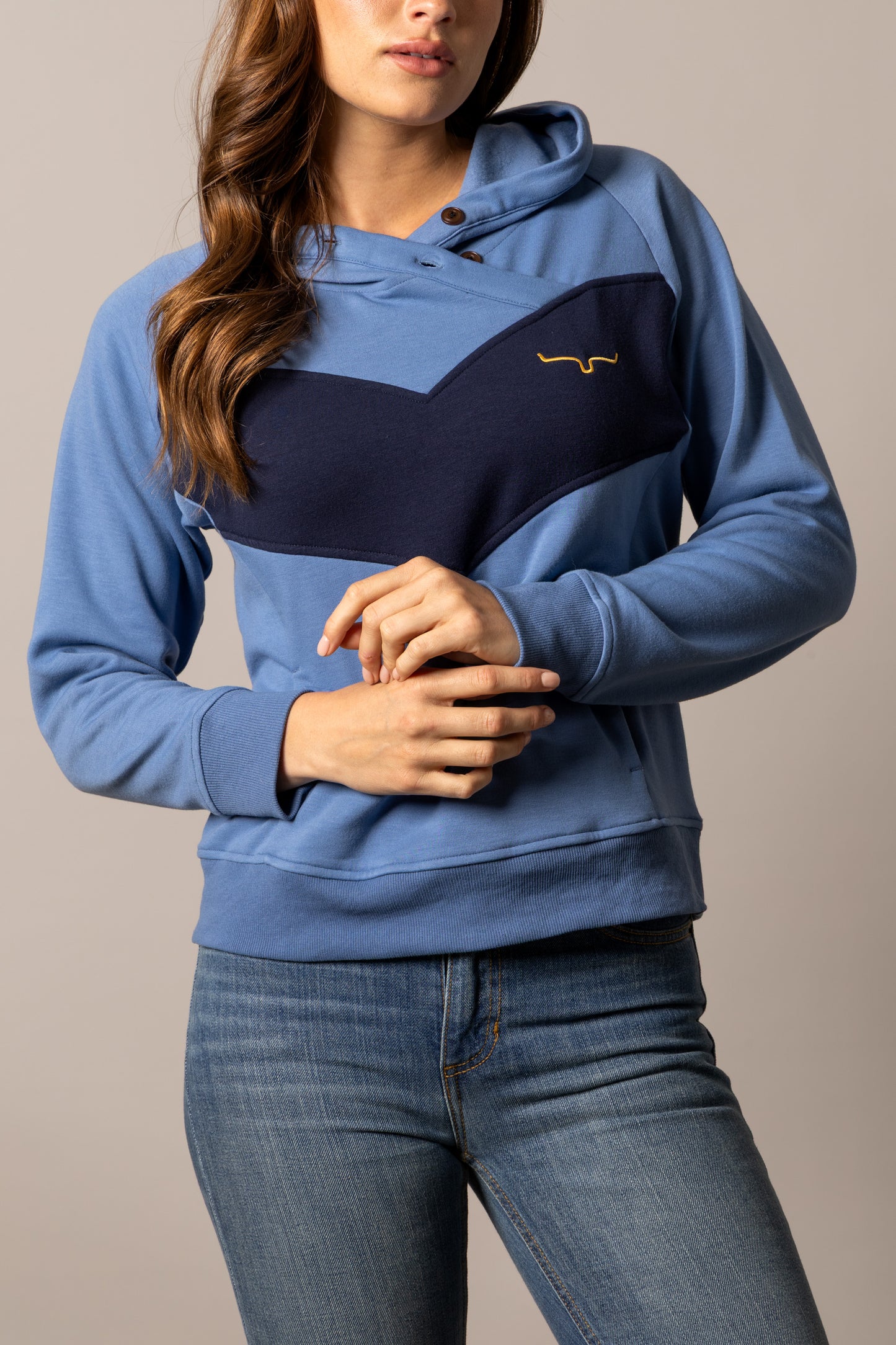 Kimes Ranch Women's Mid Blue Stella Hoodie