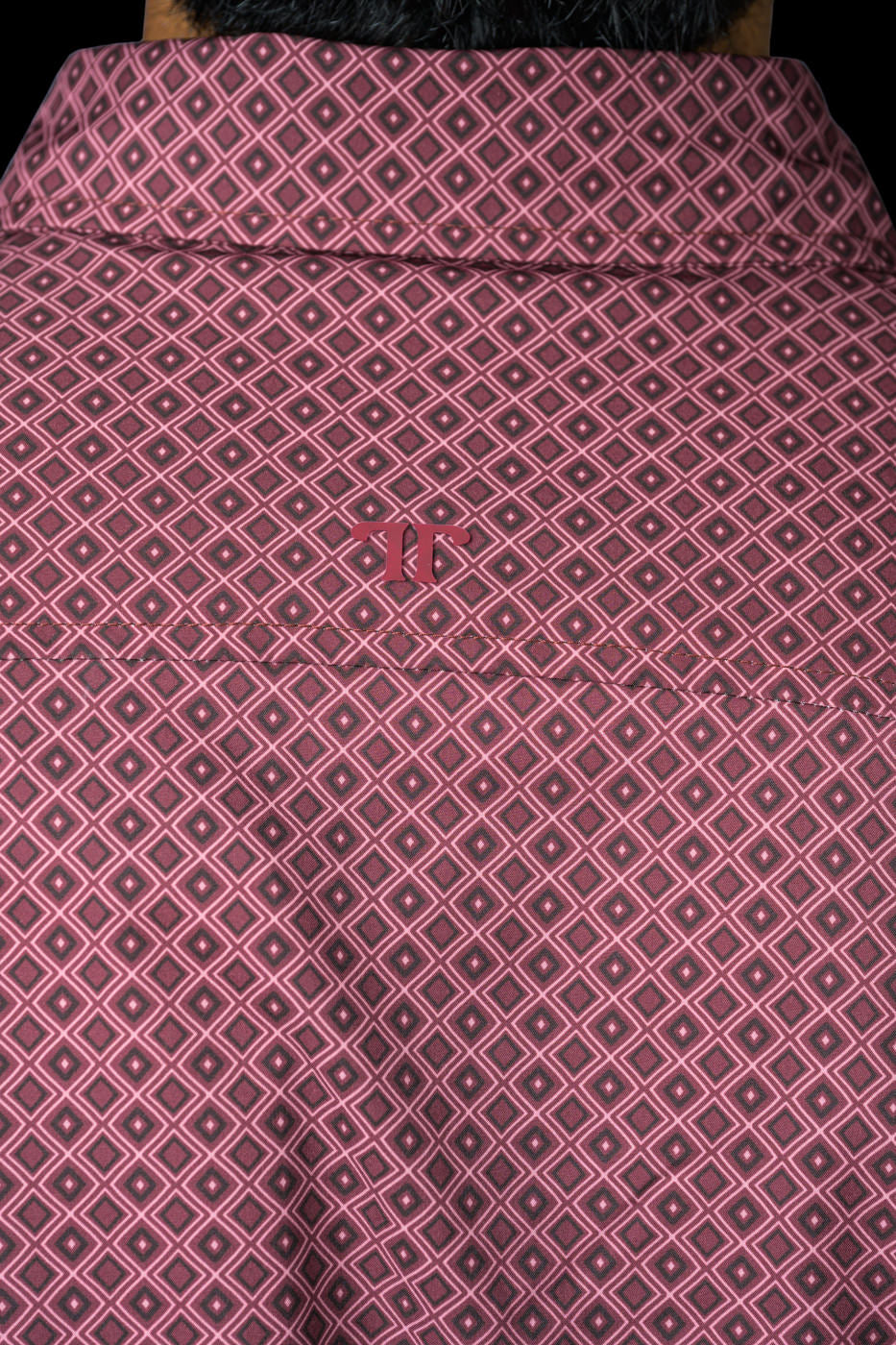 Ferrell Men's The Nicholas Red Print Western Shirt