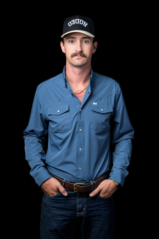 Ferrell Men's Core Blue Western Shirt